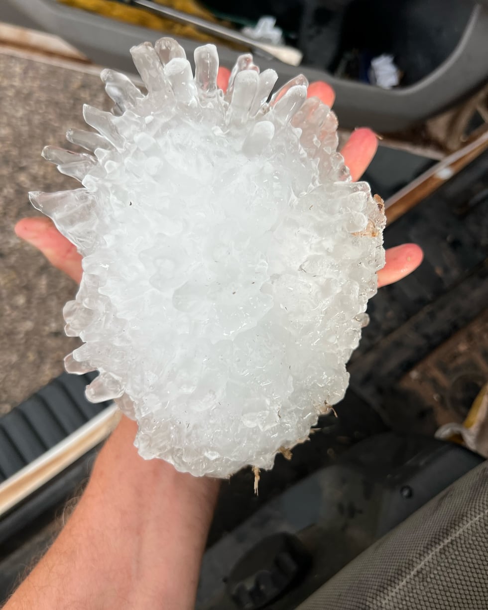 Hailstone in hand