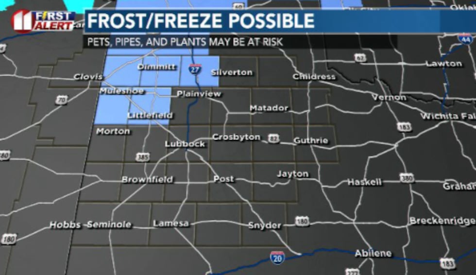 Our northern counties will be approaching the freezing mark overnight, leading to a late...