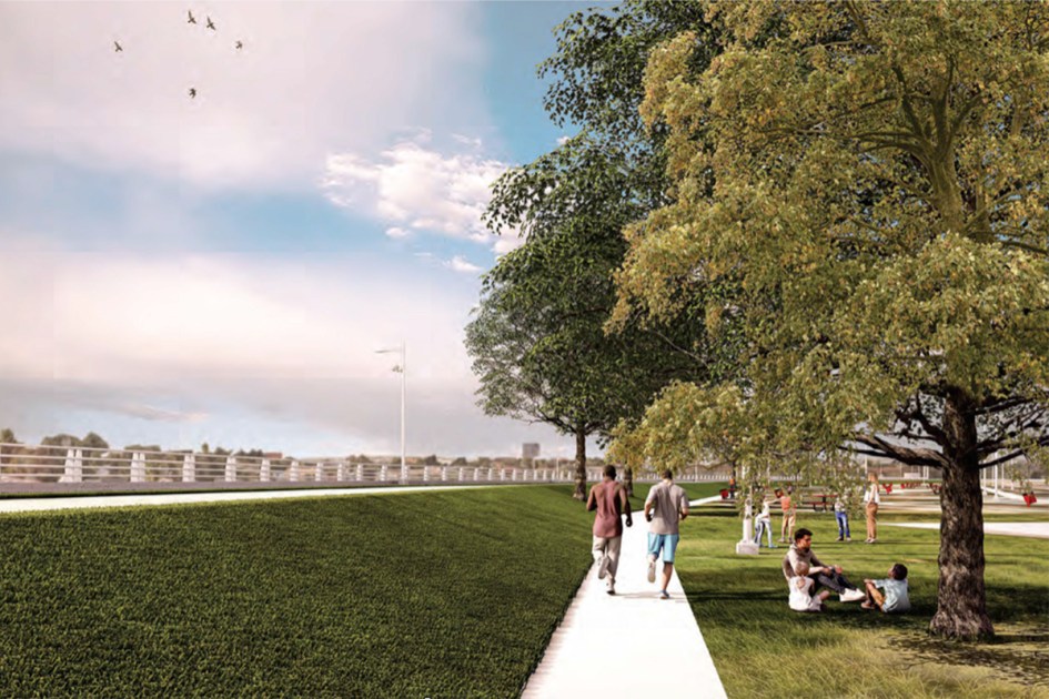 Laredo unveils border wall fencing for Rio Grande waterfront