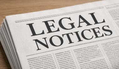How to submit legal notices