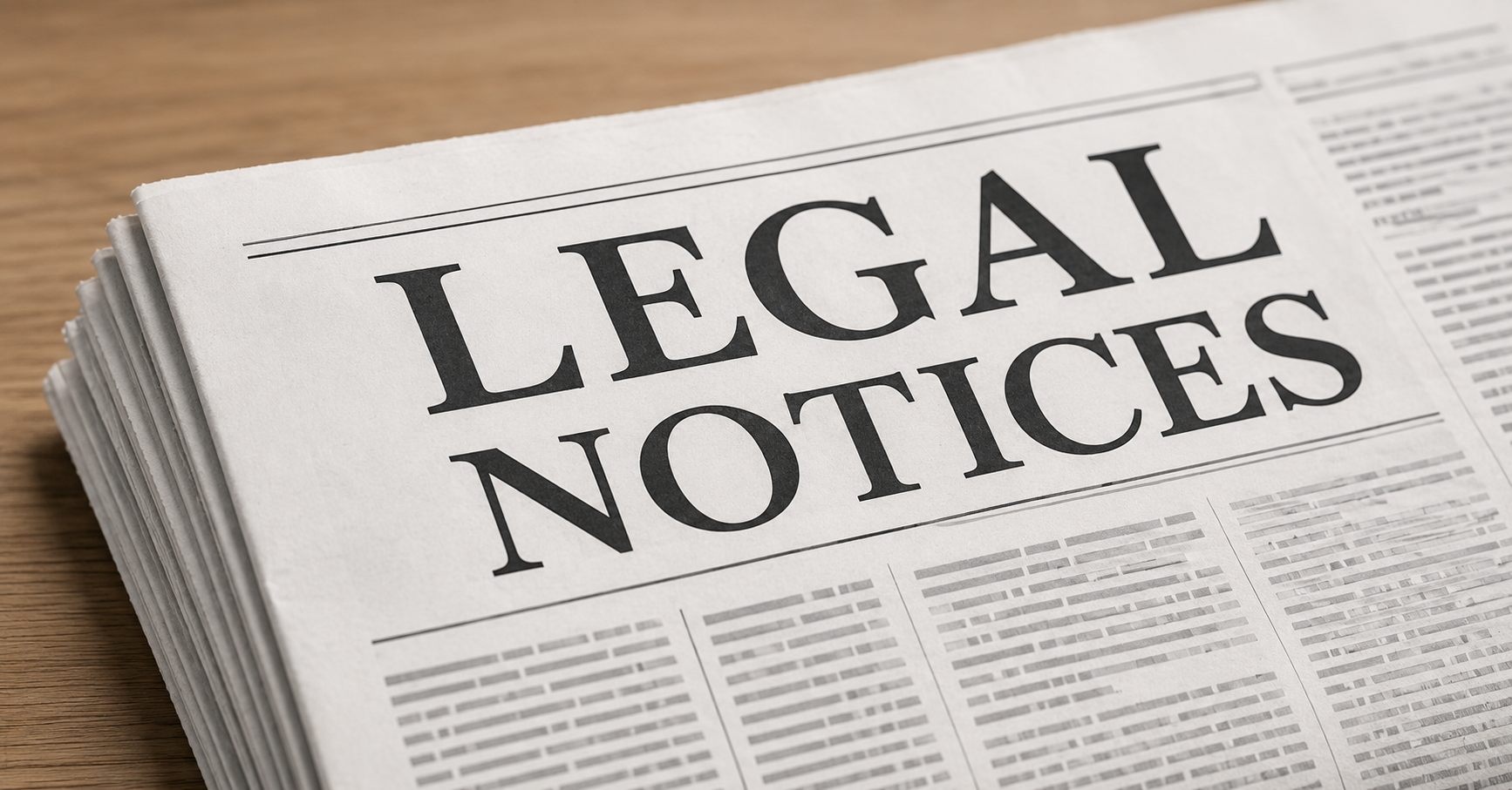 How to submit legal notices