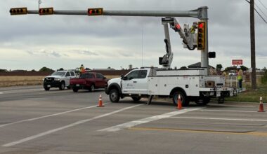 Traffic light activated at 146th St. and Indiana Ave.