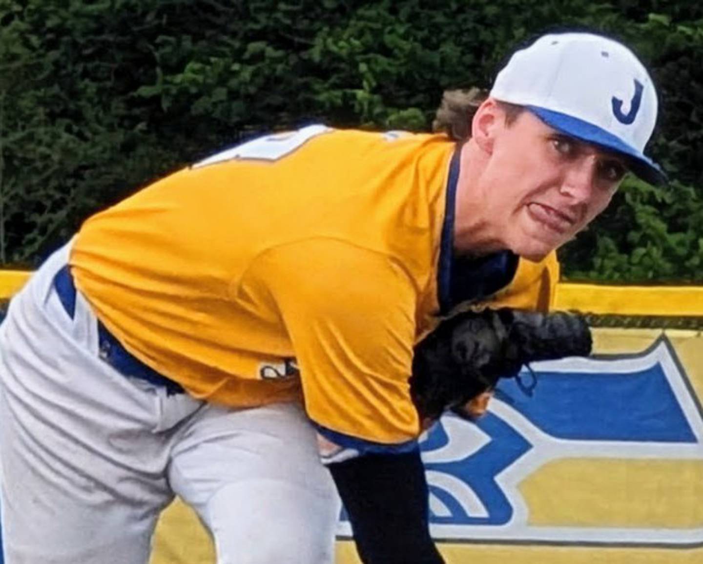 Johnsburg pitcher Peyton Mesce delivers to the plate against Plano in a Kishwaukee River Conference baseball game Monday, May 18, 2026, in Johnsburg.