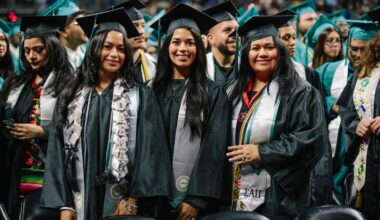 Mom, twin daughters graduate together again at Palo Alto College