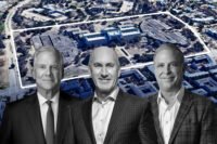 Plano Mayor John Muns; AT&T's John Stankey and NexPoint's James Dondero with 5400 Legacy Drive