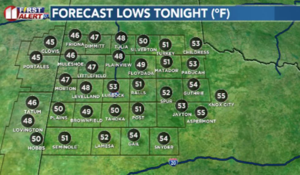 A more mild but still cool night is on the way