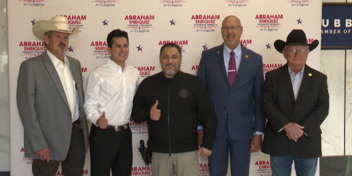 Congressional candidate Abraham Enriquez campaigns in Lubbock ahead of runoff