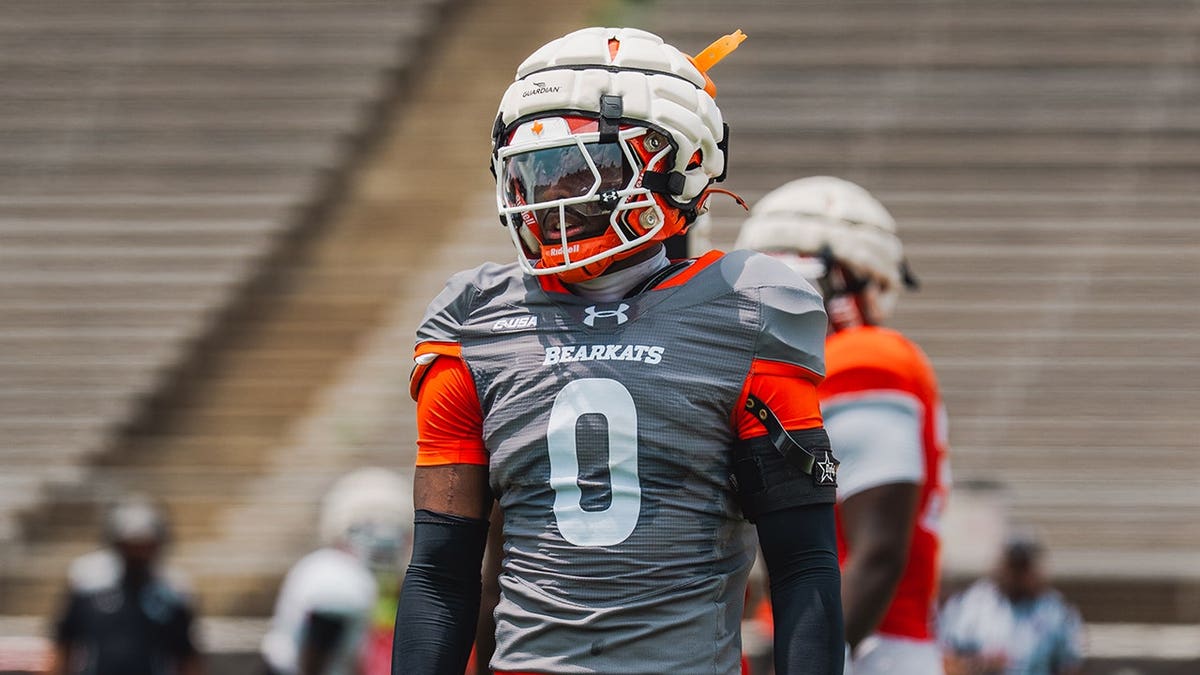 William Davis in pads