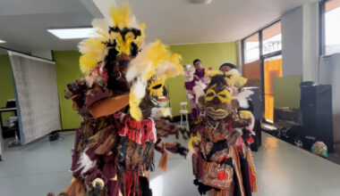 Local artist brings giant puppets and message of hope to Plaza Theatre