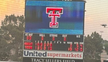 Red Raider bats lead Texas Tech to the 10-3 win over Marist in the first round of the Lubbock Regional