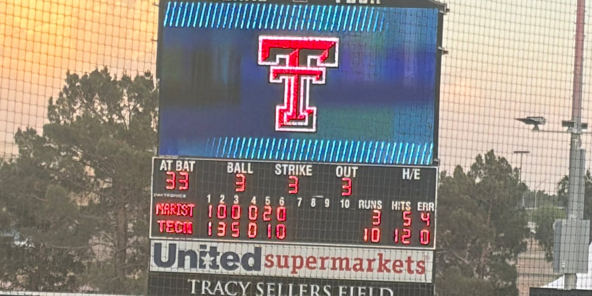 Red Raider bats lead Texas Tech to the 10-3 win over Marist in the first round of the Lubbock Regional