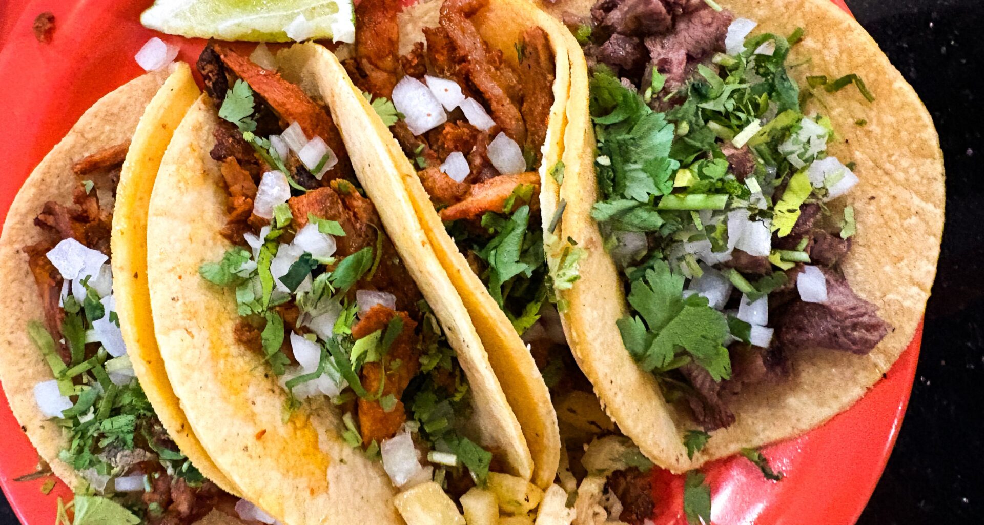 a plate of tacos from tacos juanchos