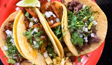 a plate of tacos from tacos juanchos