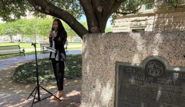 a speaker at a tarrant county death penalty press conference