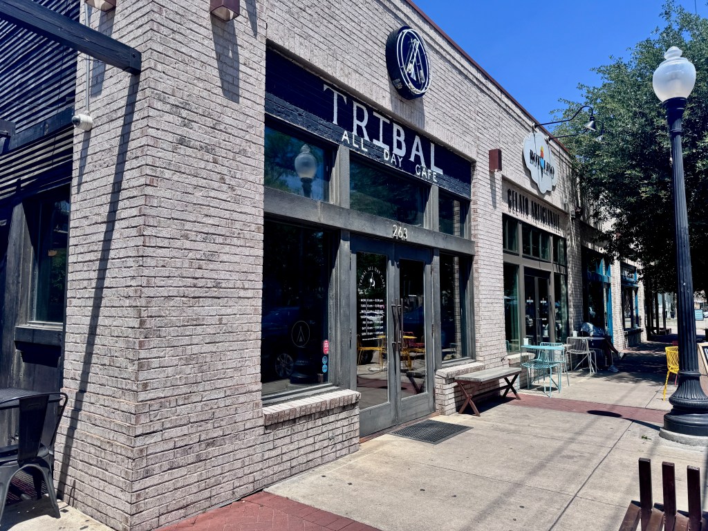 the exterior of Tribal All Day Cafe. 