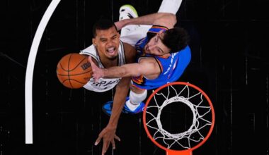 Wembanyama answers the call again, Spurs top Thunder to tie West finals at 2-2