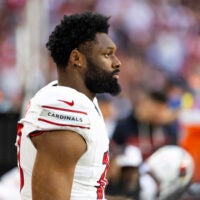 Arizona Cardinals linebacker Josh Sweat (10) against the Atlanta Falcons at State Farm Stadium.