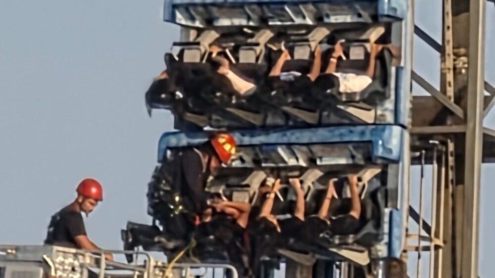 Stuck roller coaster Galveston