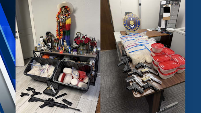 38 kilos of meth, 8 firearms seized in multi-agency Houston operation