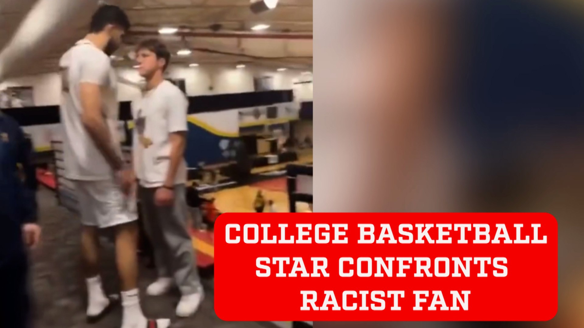 College basketball star confronts fan that called him a terrorist