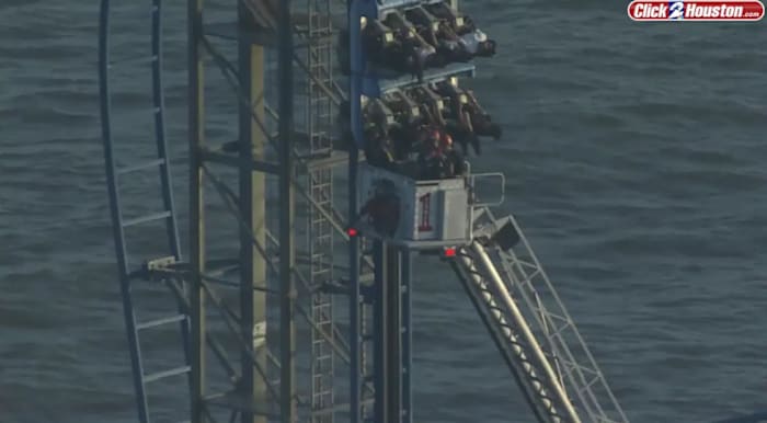 Crews working to rescue people stranded on stuck roller coaster at Galveston’s Pleasure Pier