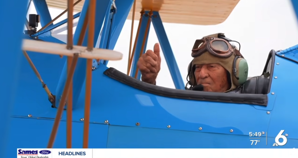 Veteran Marks 101st Birthday with Flight Over Corpus Christi 10 WWII Veteran takes flight for 101st Birthday