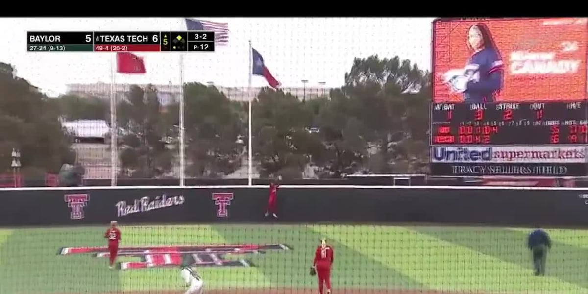 Lovelady’s Mihyia Davis robs home run in Texas Tech loss
