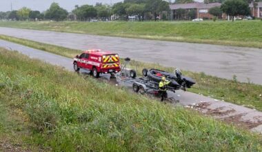 Emergency crews responding after reports of person swept away in Brays Bayou