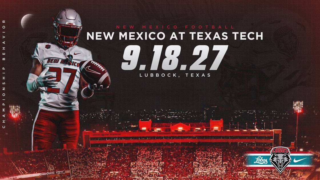 Lobos, Texas Tech to Meet on Gridiron in 2027 - New Mexico Lobos