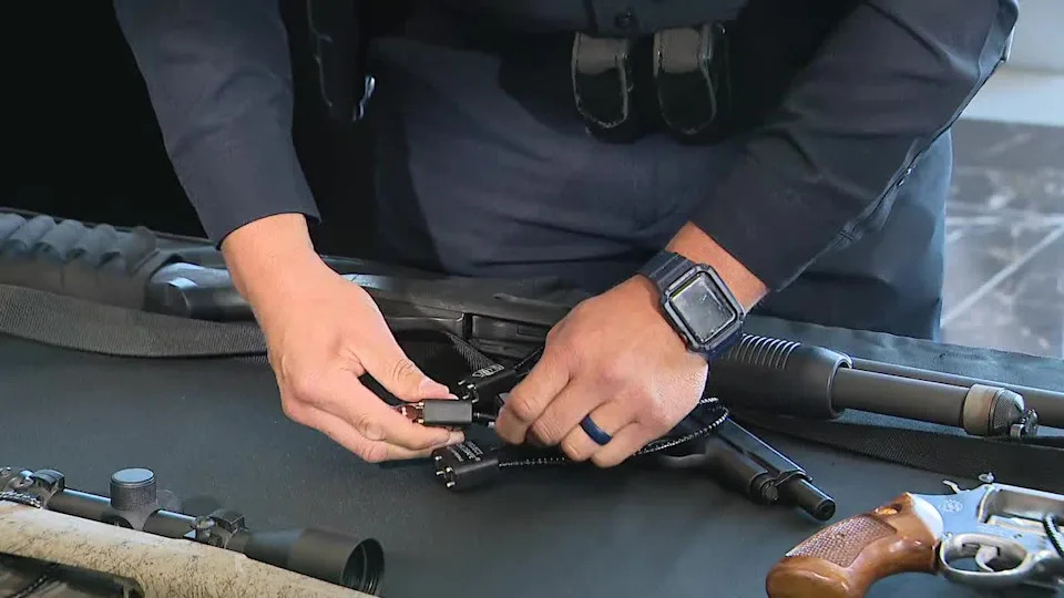 <div>Gun-lock demonstration</div>