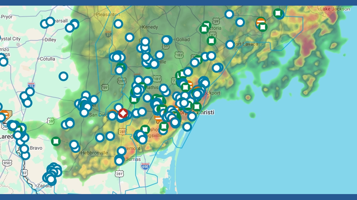 Second storm this week leaves nearly 8,800 without power across Coastal Bend