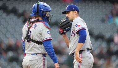 Rockies outlast Rangers 7-6 as Texas starter Mackenzie Gore leaves with injury after 1 inning