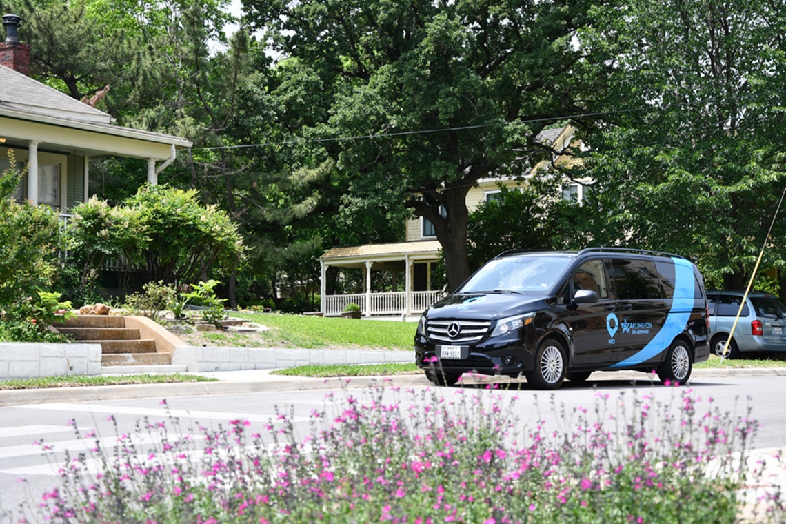 Arlington On-Demand Rideshare in Downtown Arlington