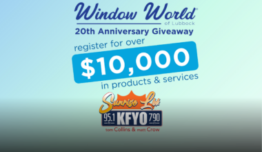 Celebrate 20 Years of Window World of Lubbock with Sunrise LBK!