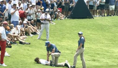 Man storms green near Scottie Scheffler during Byron Nelson Tournament, detained by officials