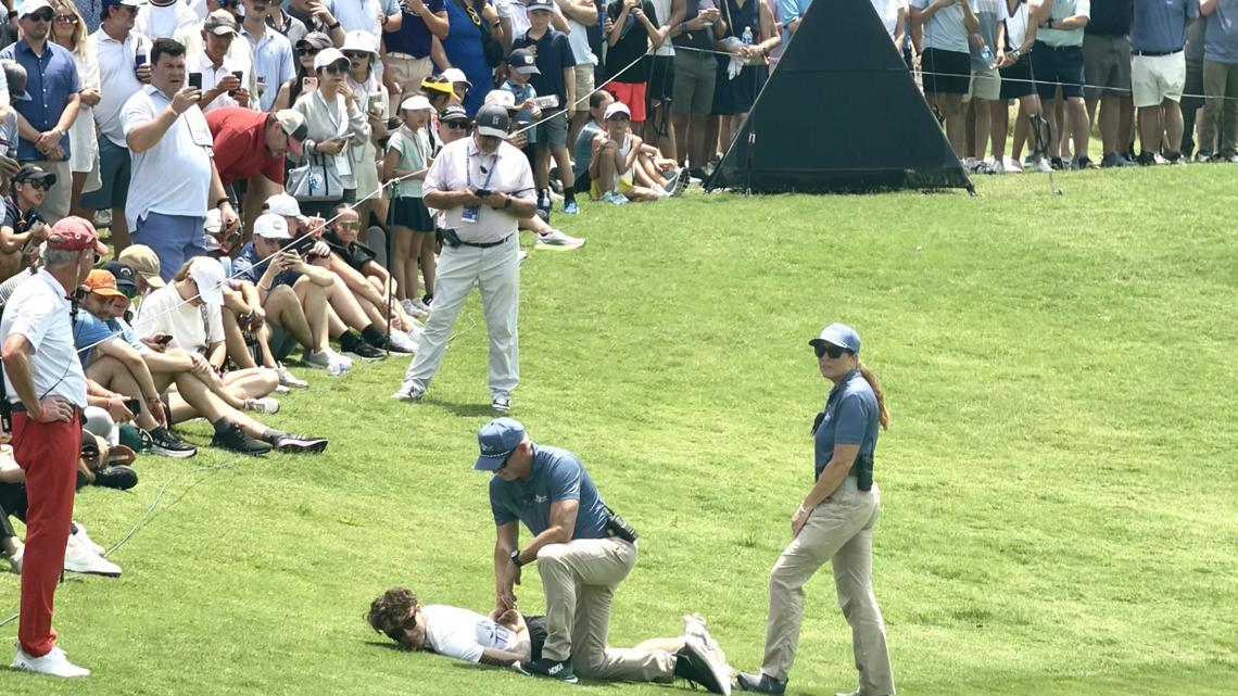Man storms green near Scottie Scheffler during Byron Nelson Tournament, detained by officials