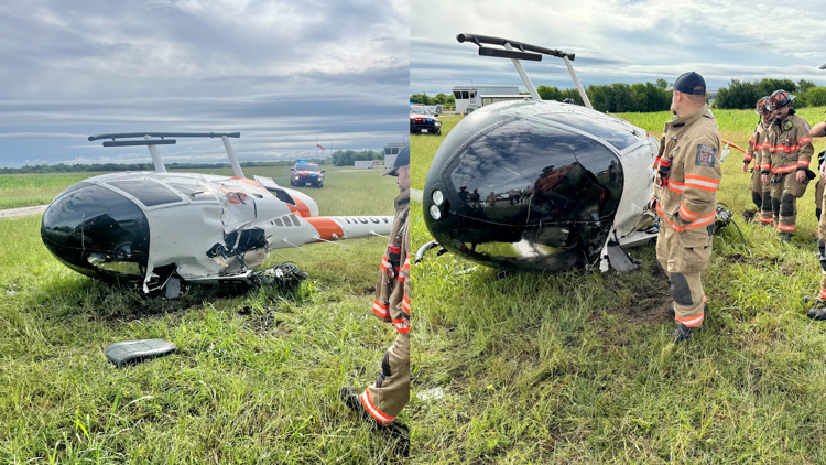 2 people injured in helicopter crash in North Fort Worth, emergency officials say