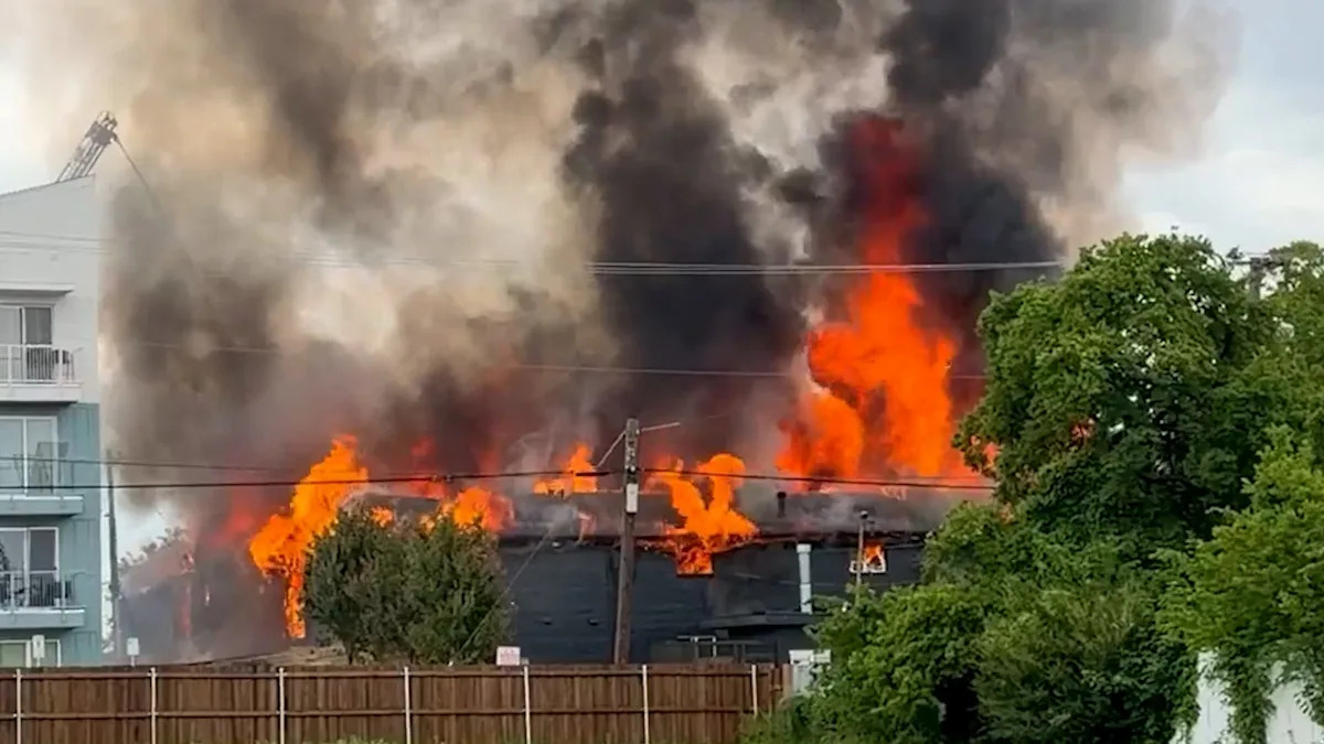 Video shows fire erupt after deadly gas explosion in Dallas