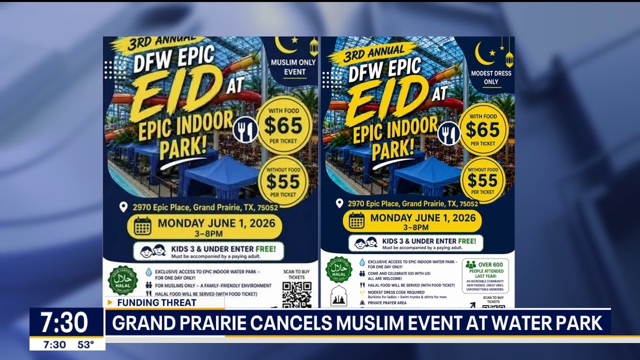 Grand Prairie cancels Muslim event at water park