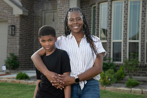 A U.S. Army veteran secured a stable home for her family in Mansfield, Texas, thanks to a $25,000 Housing Assistance for Veterans grant that helped with the down payment.
