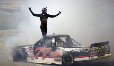 Carson Hocevar wins again in Texas overtime after chaotic Truck race