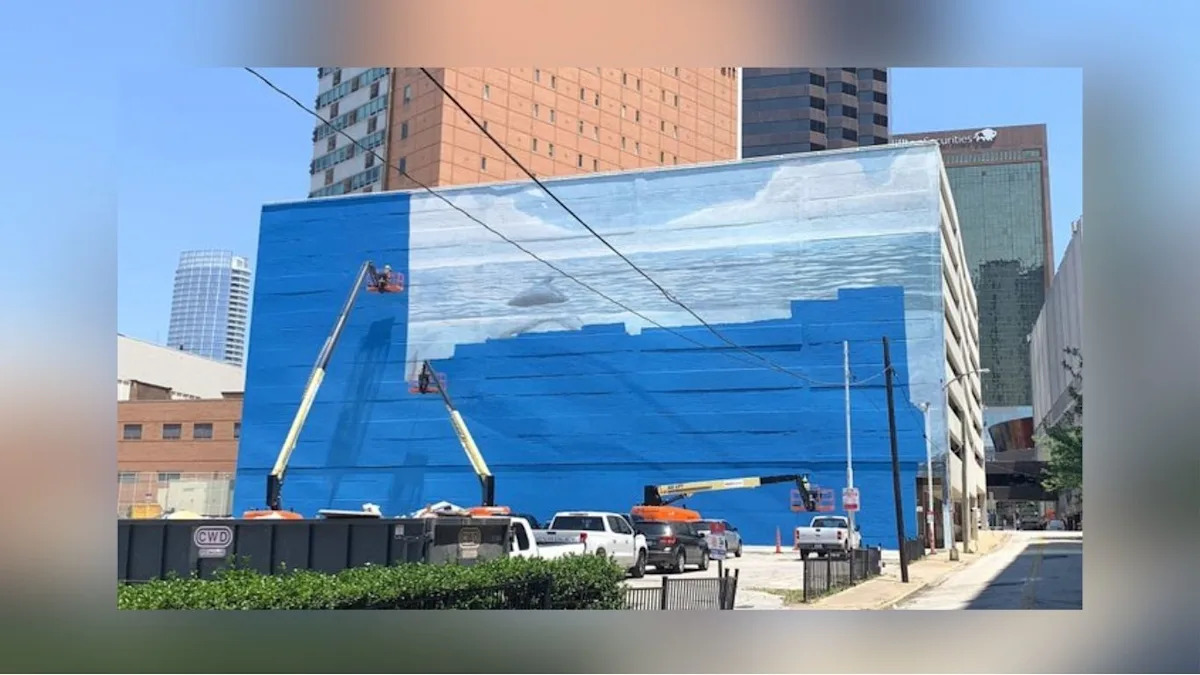End Of An Era: Downtown Dallas’ Famous Whale Mural Disappears