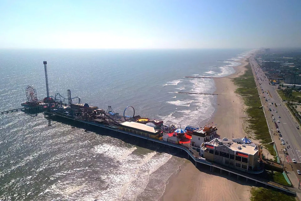 Pleasure Beach in Galveston, TexasCredit: Alamy