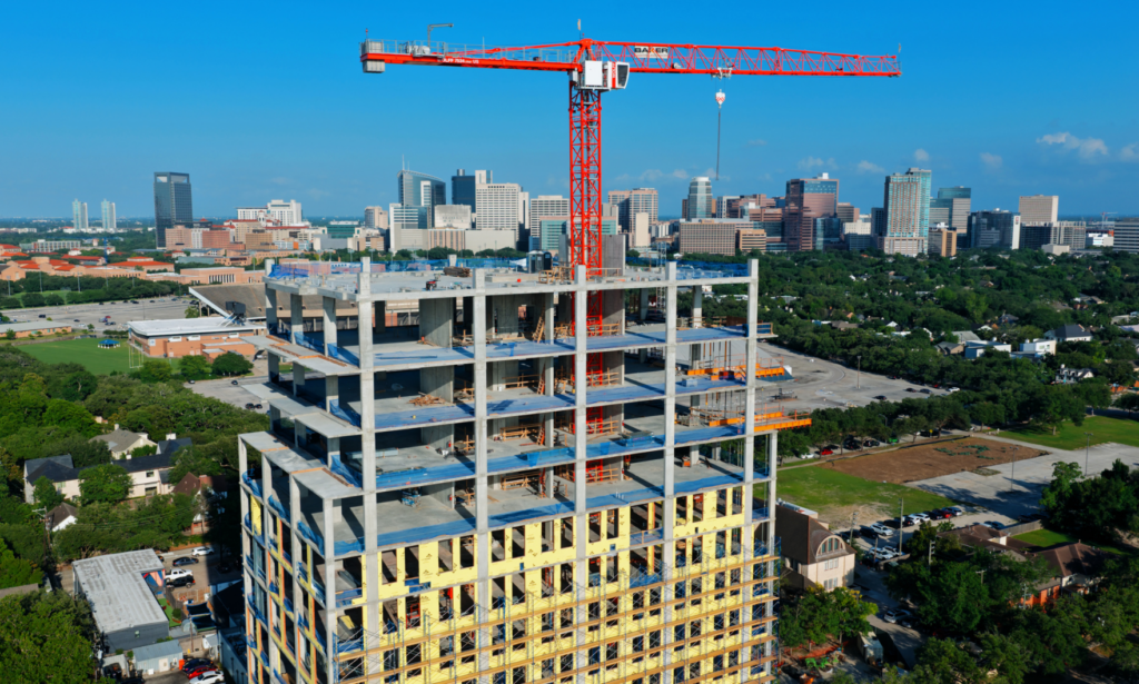 Randall Davis Company tops off Chaucer luxury condos in Rice Village