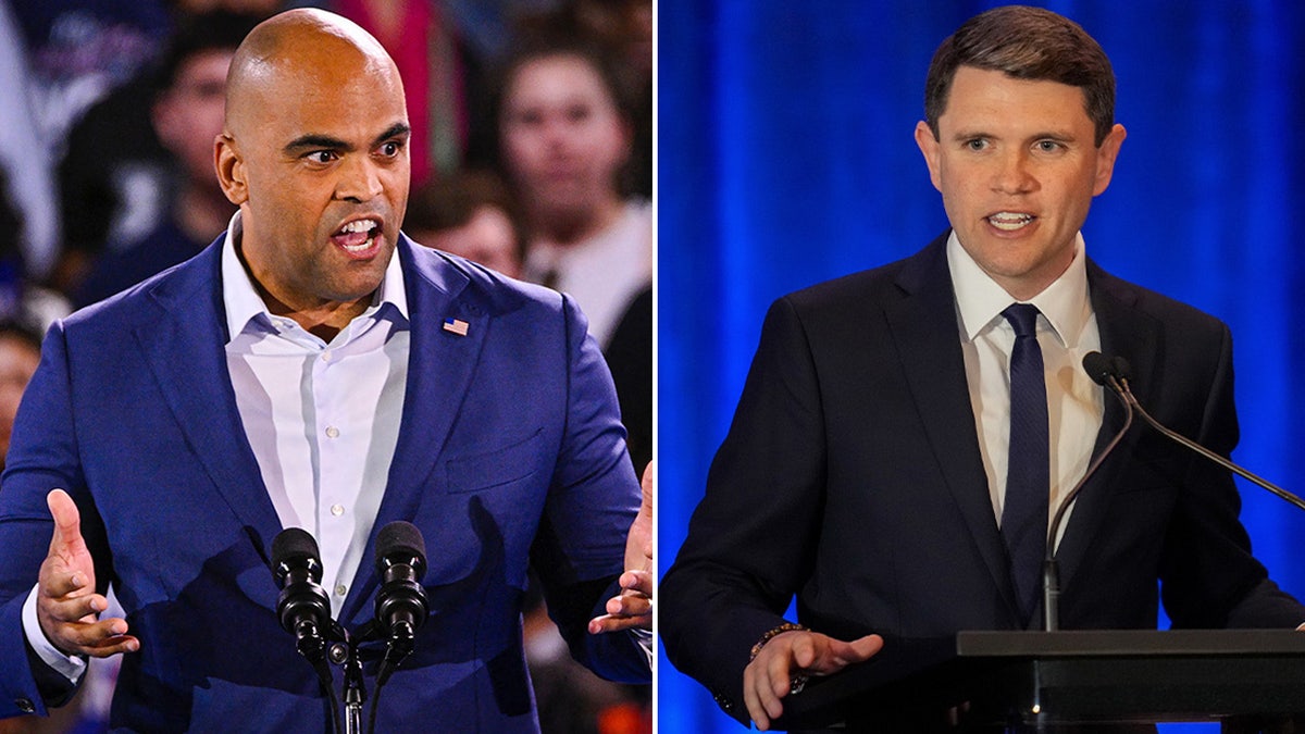 Rep. Colin Allred and Rep. James Talarico split image