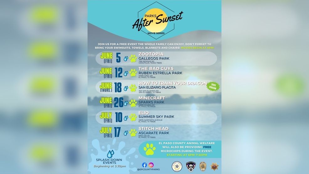 El Paso County to host free 'Parks After Sunset' events at parks this summer