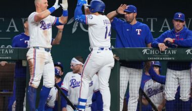 Josh Jung and Justin Foscue homer as Rangers win 6-0 to end Cubs' 10-game winning streak :: WRAL.com
