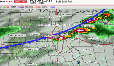 First Alert Weather Day for North Texas with Tuesday evening storm chances