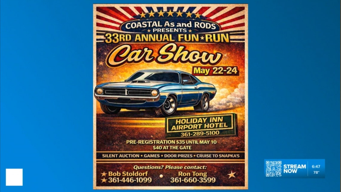 Coastal A's and Rods 33rd annual fun run
