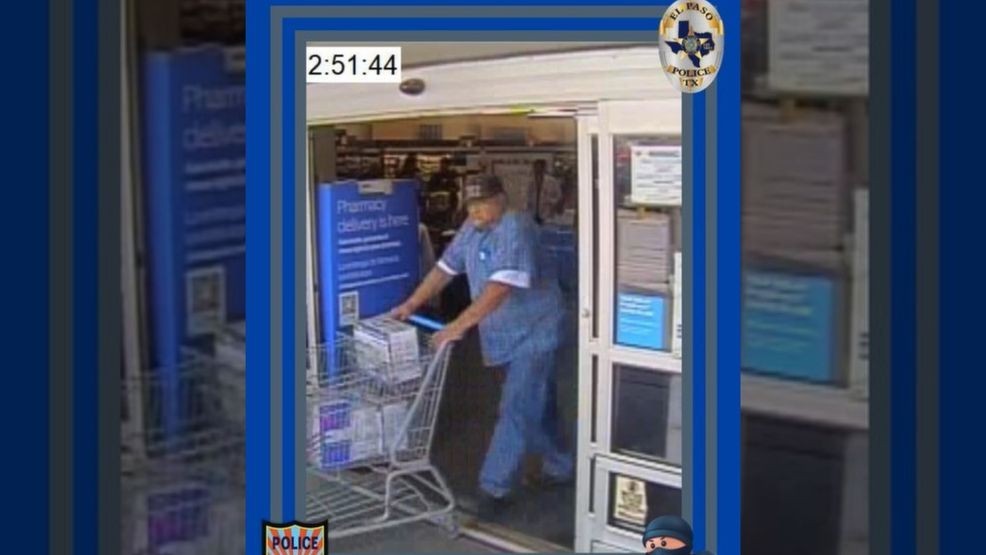 Suspect sought for alcohol robbery at the Walmart located at 3000 Saul Kleinfeld Ave. August 10, 2025. Credit: EPPD via Instagram